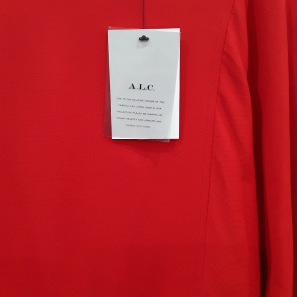 🆕 A.L.C. | NWT Red Wide Sleeve Blouse Top - Picture 5 of 5